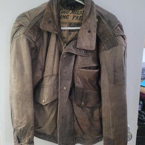 Unisex vintage pilot bomber jacket